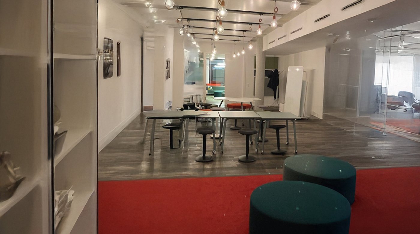interior rendering of coffee bar