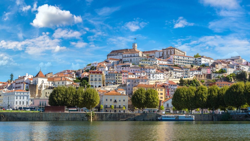 Old city Coimbra, Portugal in a beautiful summer day