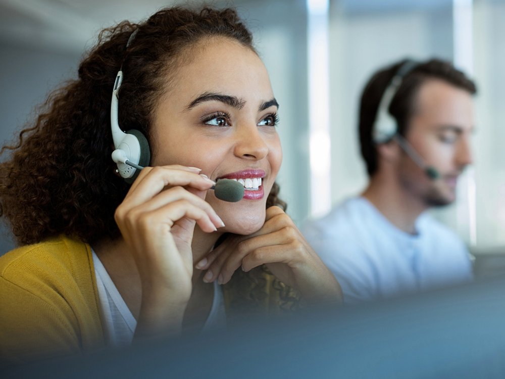 Contact center woman