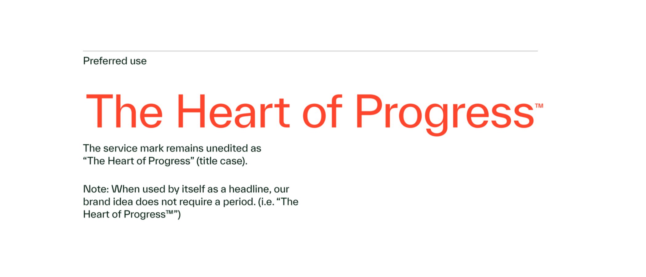 The heart of progress correct trademark usage 16x9
