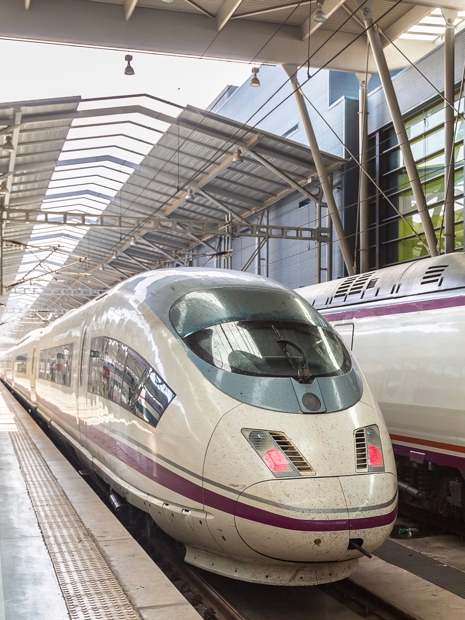 Train station in Malaga in a beautiful summer day, Spain