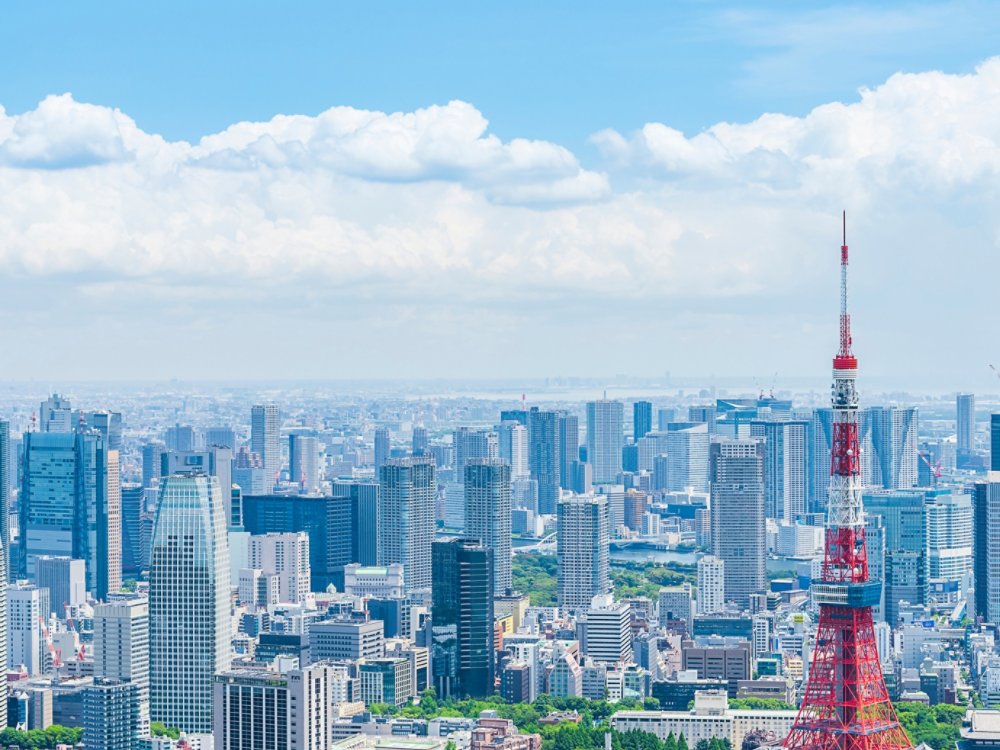 東京風景 Tokyo city skyline, Japan