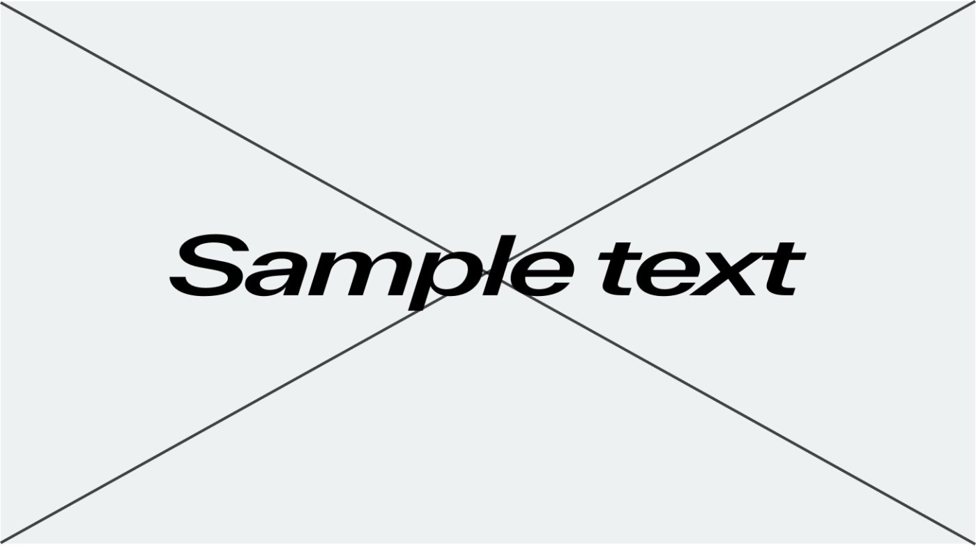 Distorted proportions font