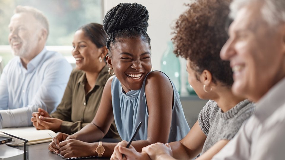 diverse group of office workers