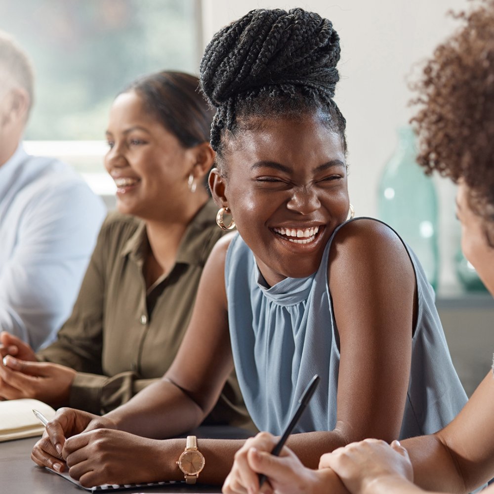 diverse group of office workers