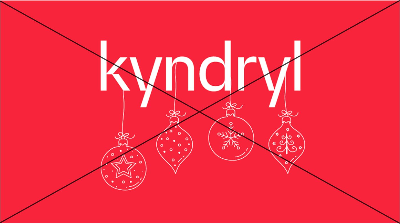 Do not alter logo with holiday colors