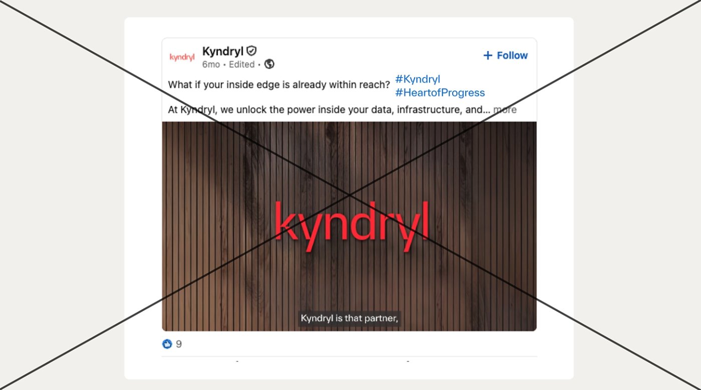 Use the correct hashtag