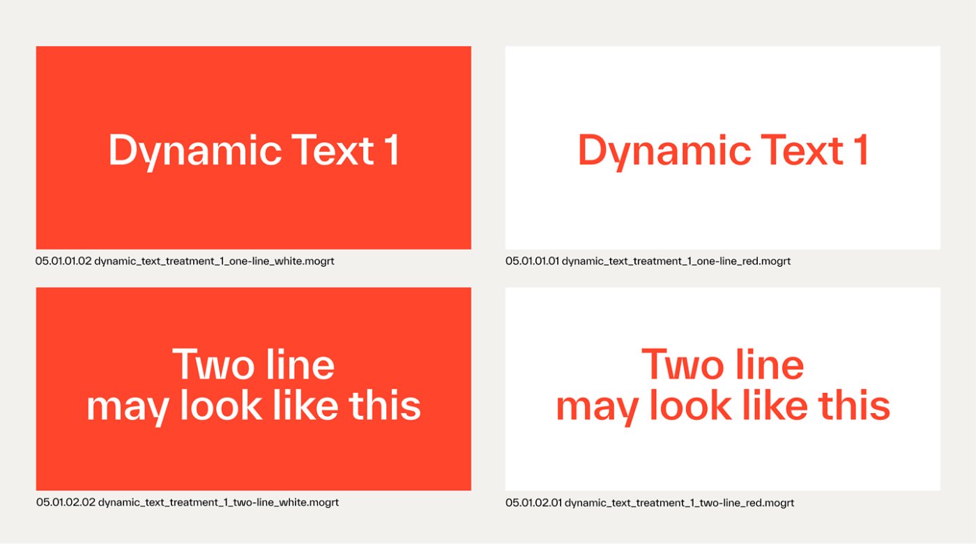 Dynamic text one or two line example