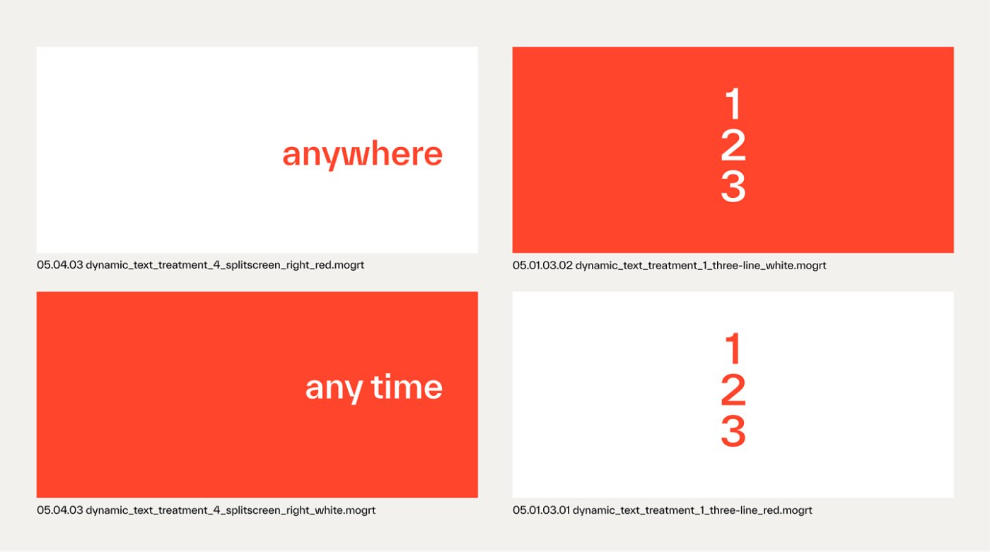 Dynamic text vertical split example