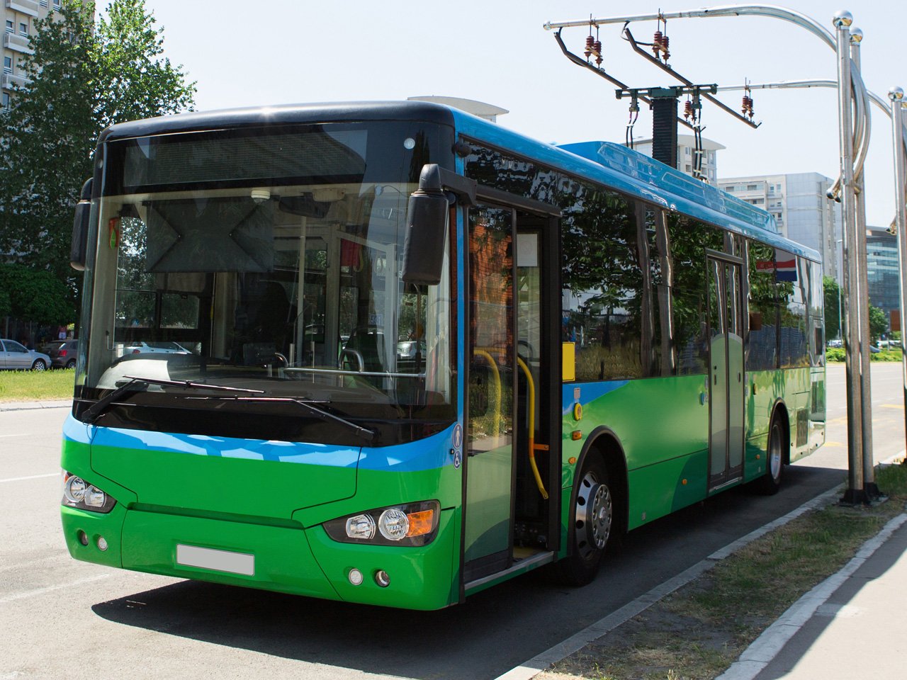 Electric bus charging