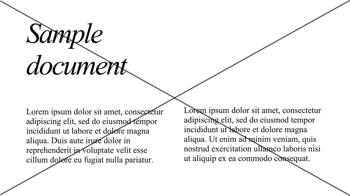 Fonts not in our brand sample