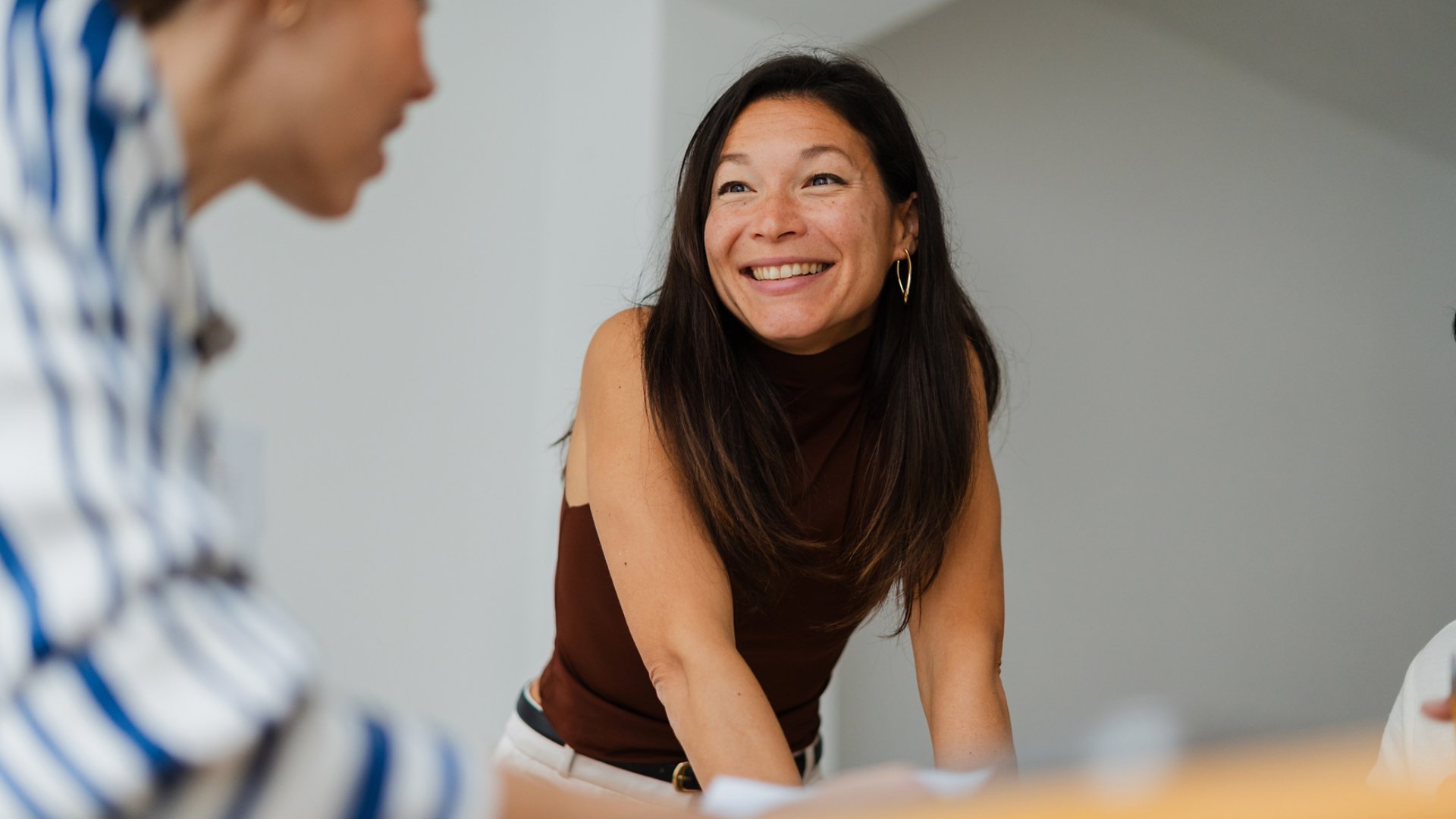 Women working as a team