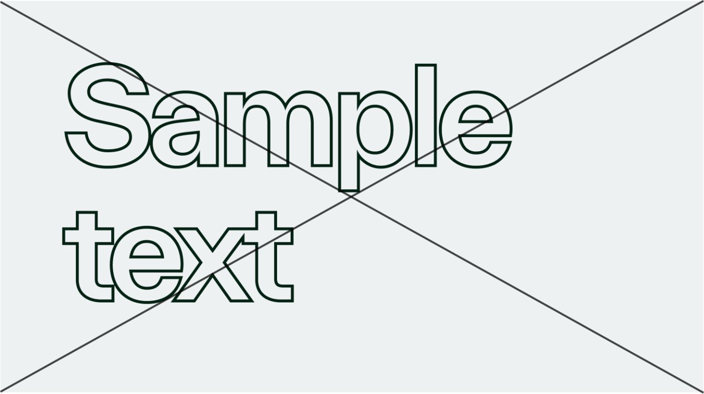 Heavy stroke weights sample