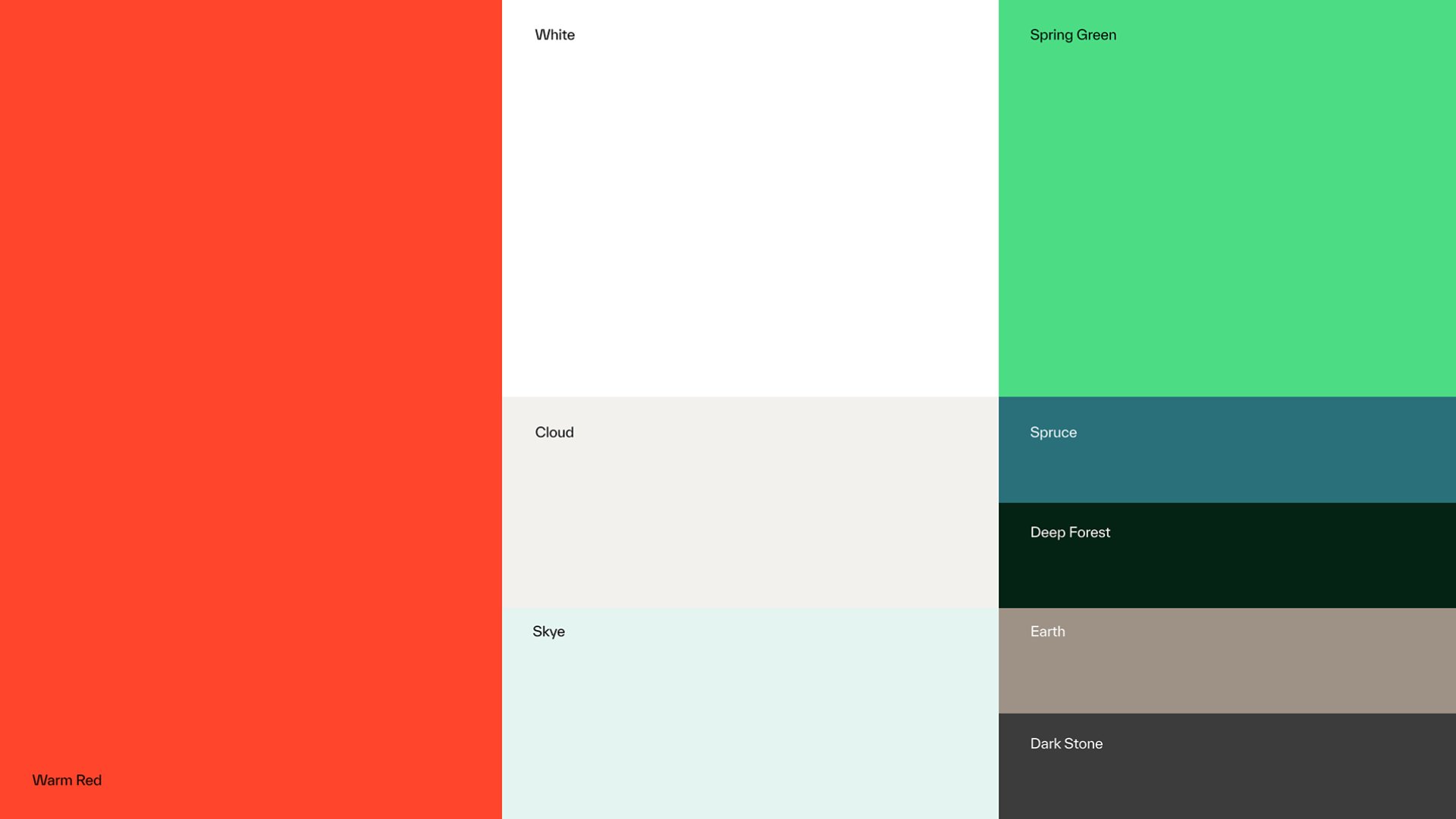 Kyndryl color palette cards