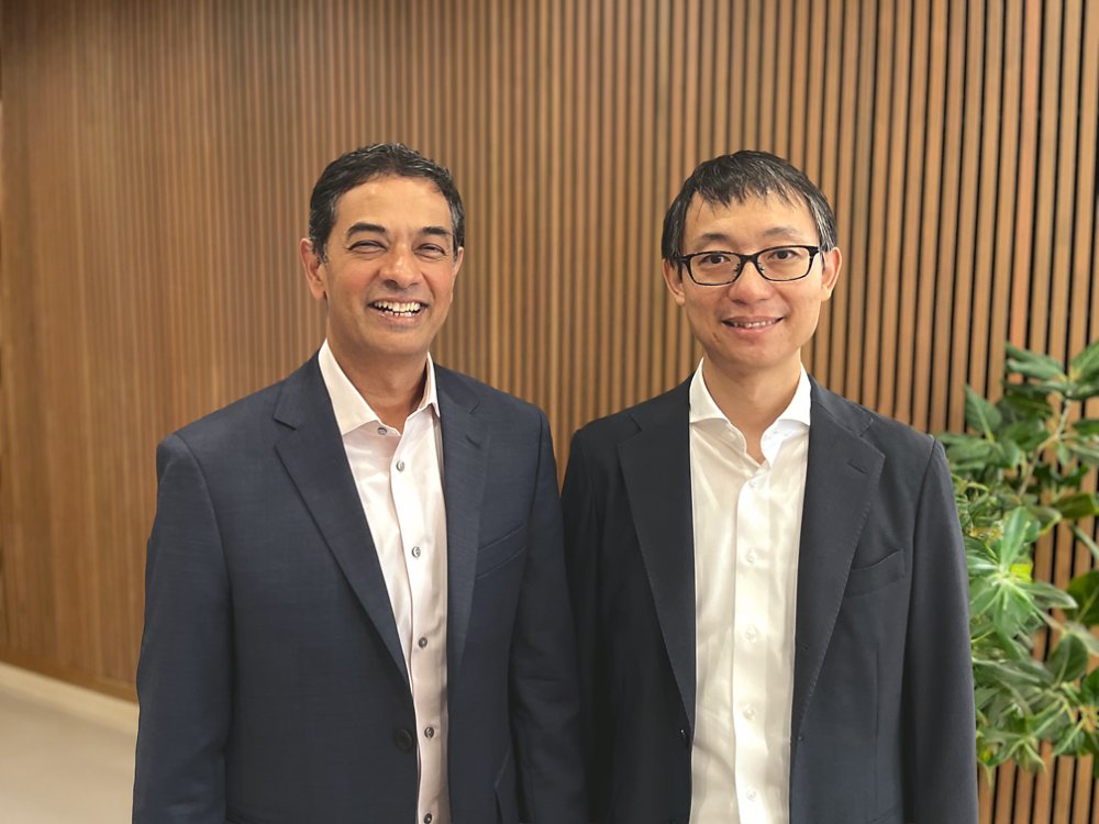 From left: Kyndryl's 2025 Class of Distinguished Engineers, Suraj Subramanian and Dr. Gongyi Liu.