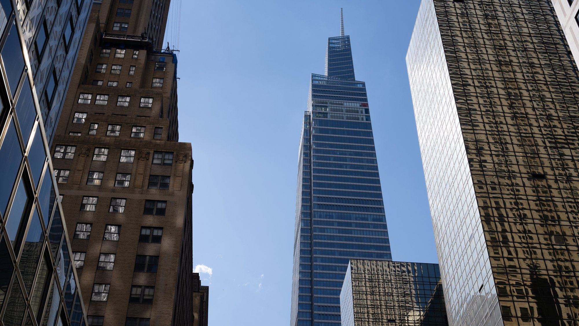 New York, NY, USA - June 4, 2022: The supertall One Vanderbilt skyscraper, designed by Kohn Pedersen Fox.