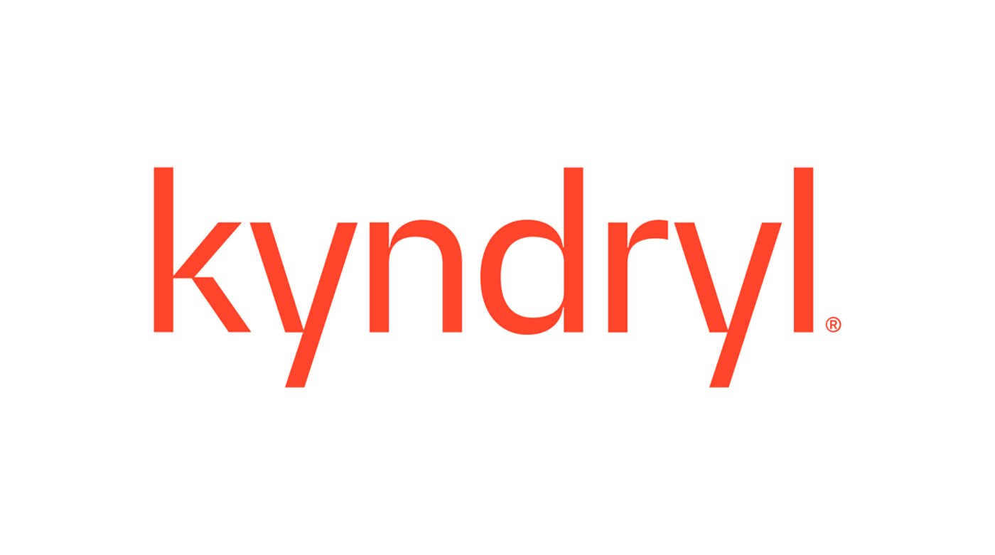 Kyndryl logo 16x19 warm red with register mark