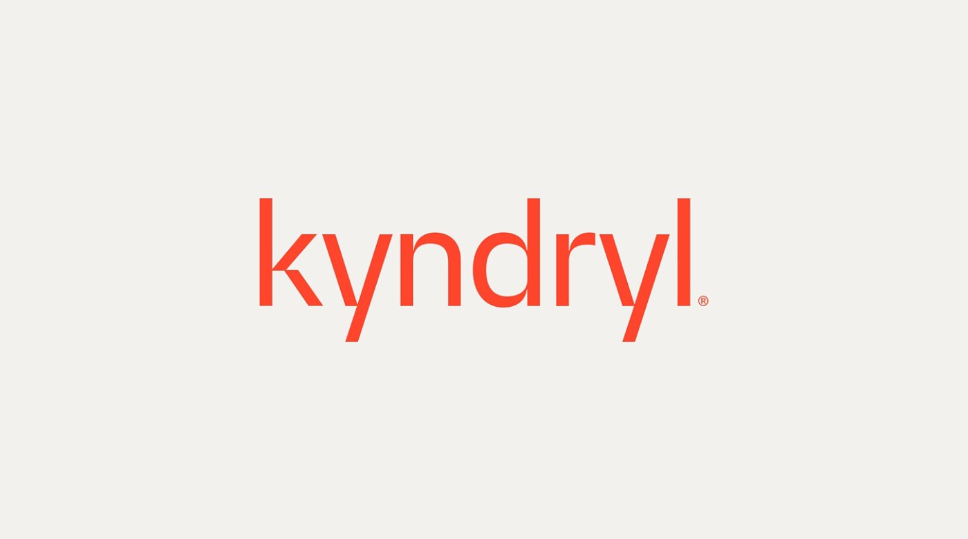 Kyndryl warm red logo on cloud background 16x9