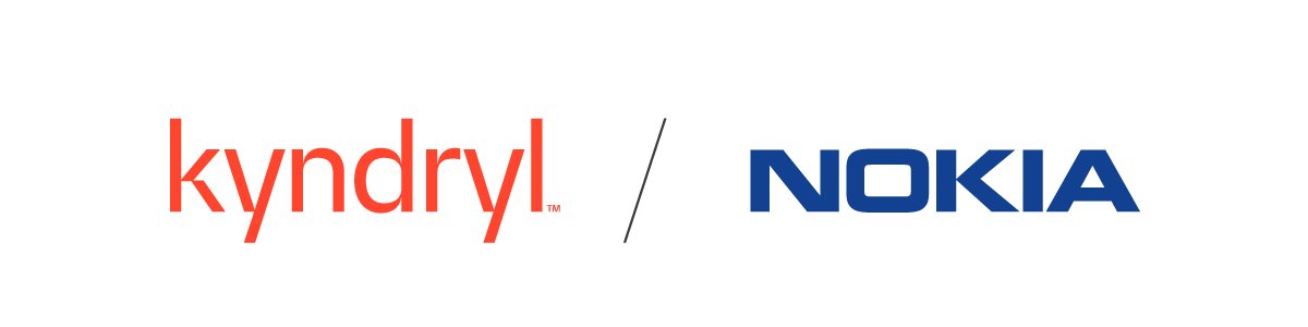 kyndryl and nokia logo lock-up