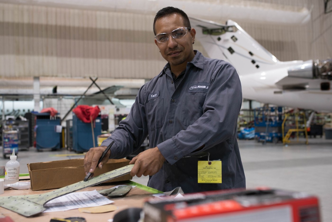 mechanic working with tools