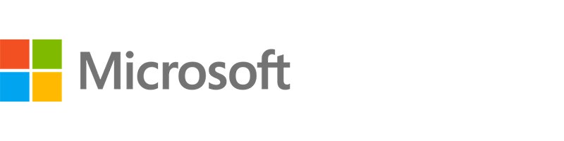 Microsoft logo left-aligned - 4x1