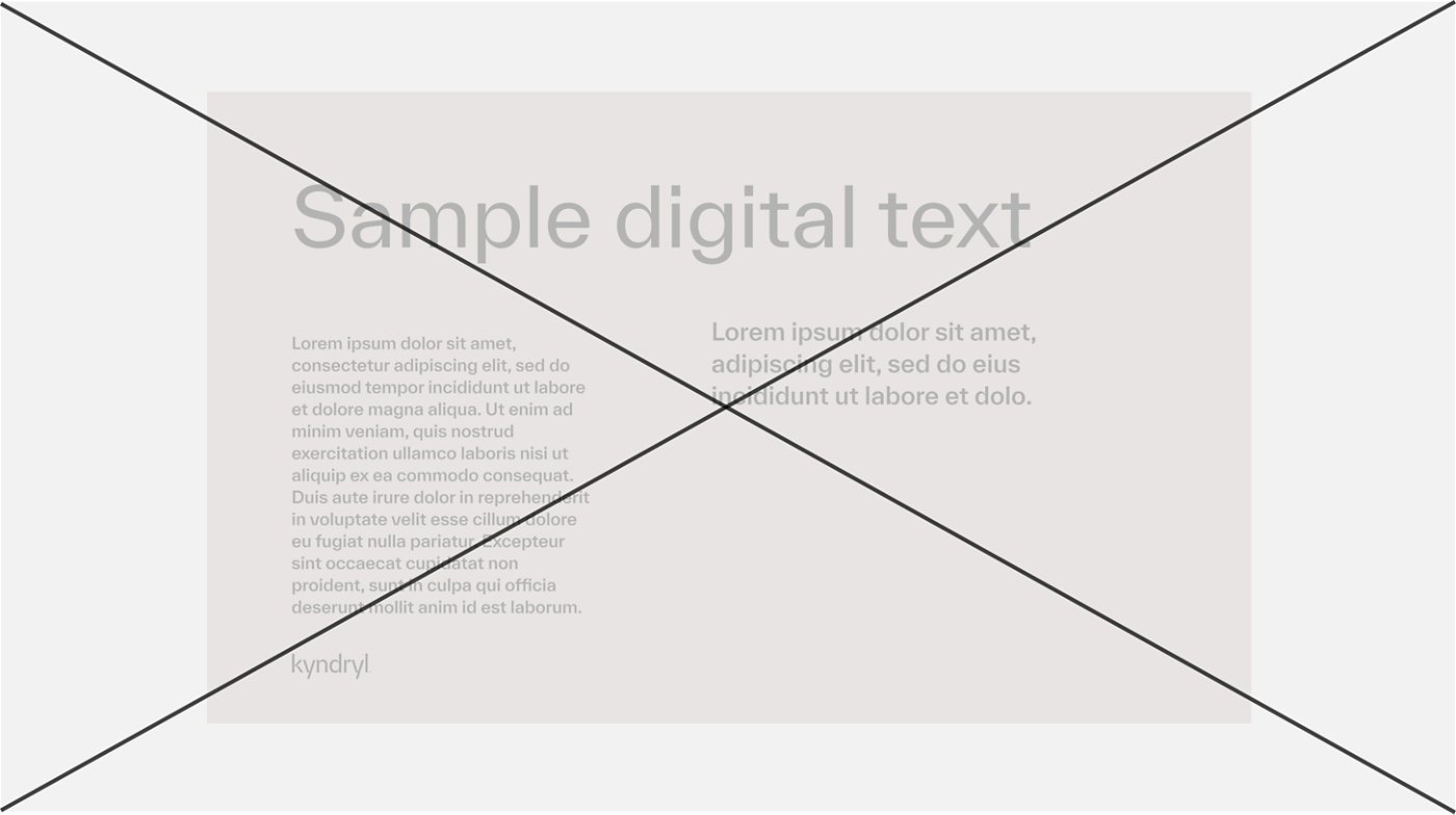Misuse color contrast sample with dark text on cloud