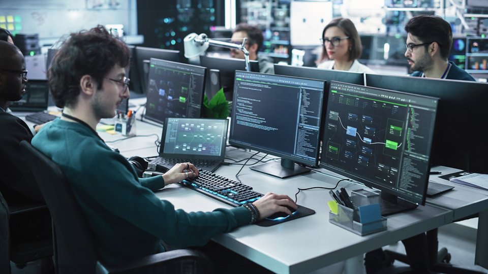 programmer creating code