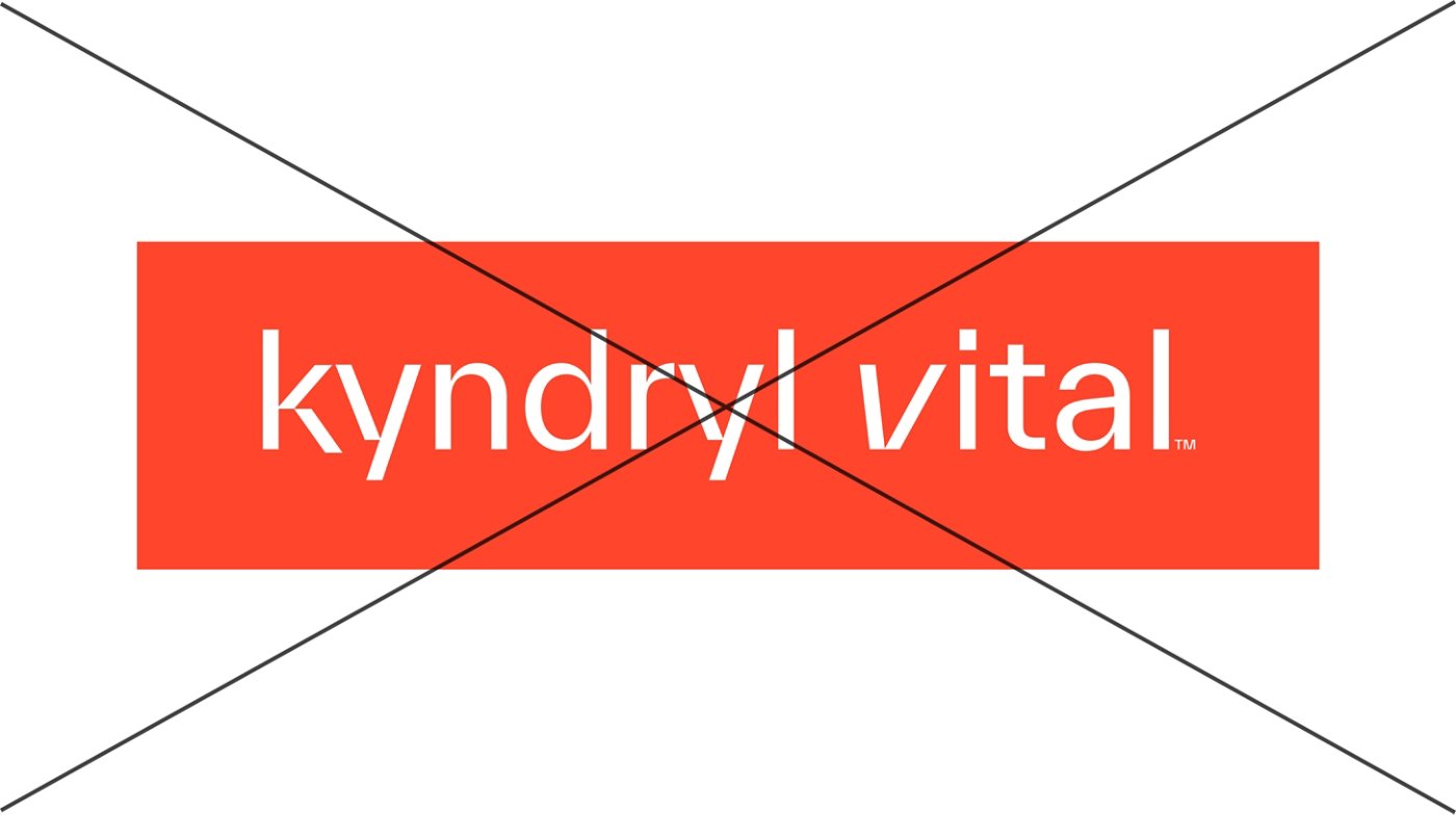 Misuse. No warm red boxes around line brand logos 16x9