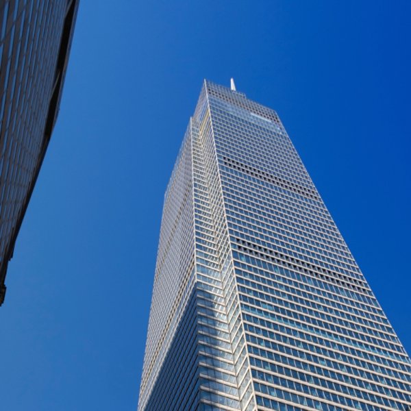 Newly built One Vanderbilt Building stands among Midtown Manhattan skyscraper on 42nd Street on October 02, 2021 in New York City NY USA. One Vanderbilt is tallest building.