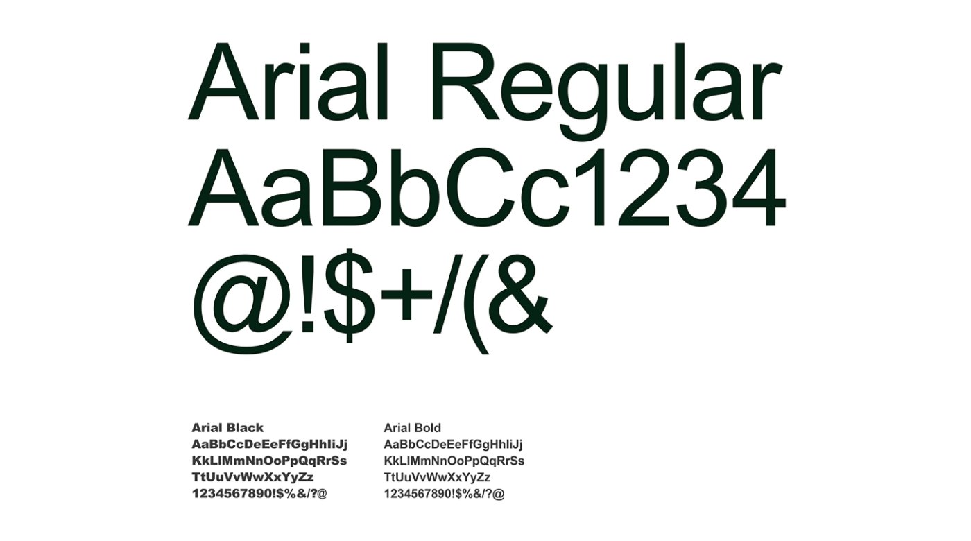 Our system font example