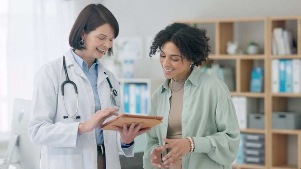 Doctor and patient in consultation