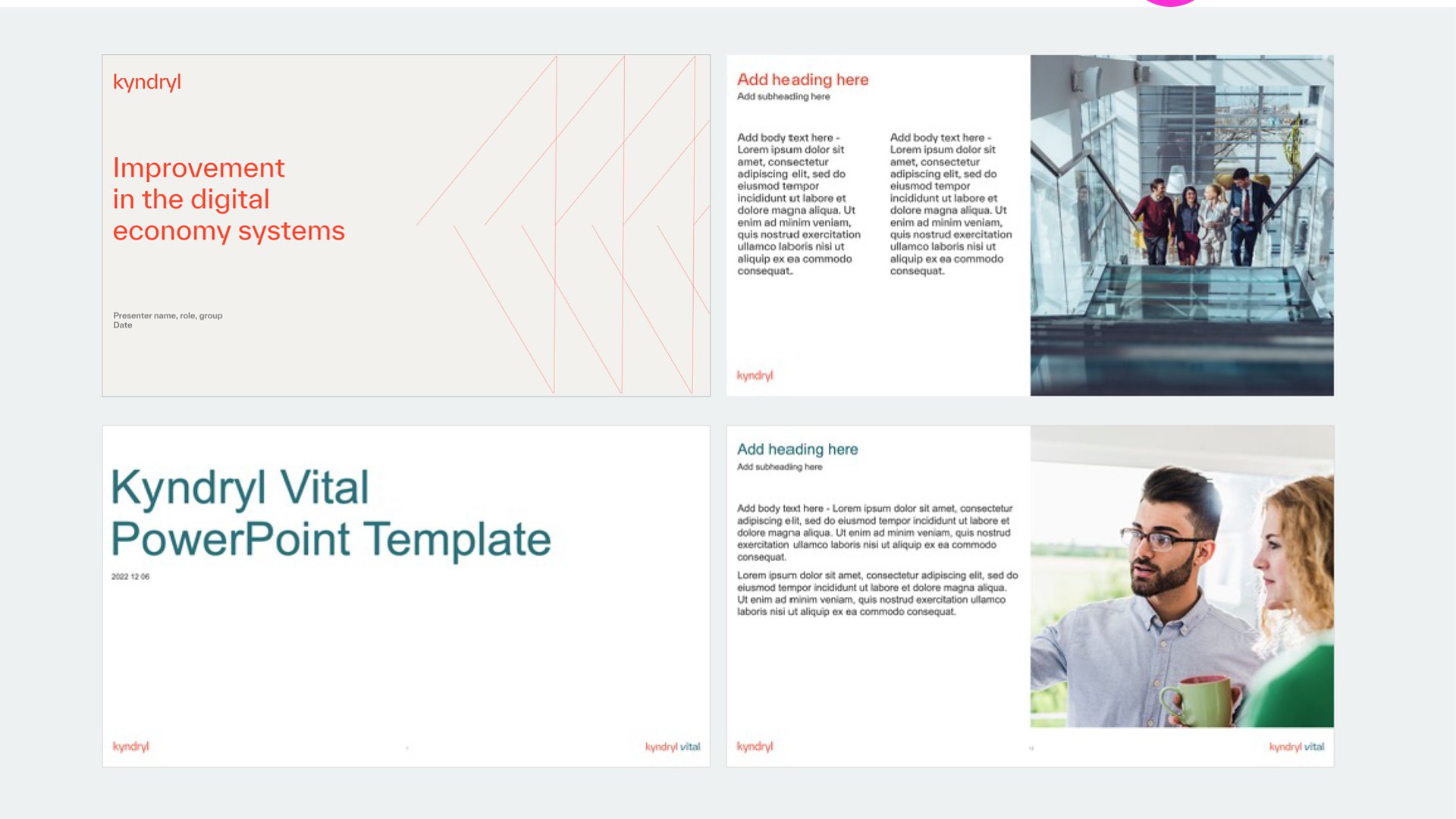 Powerpoint decks and case studies template 16x9