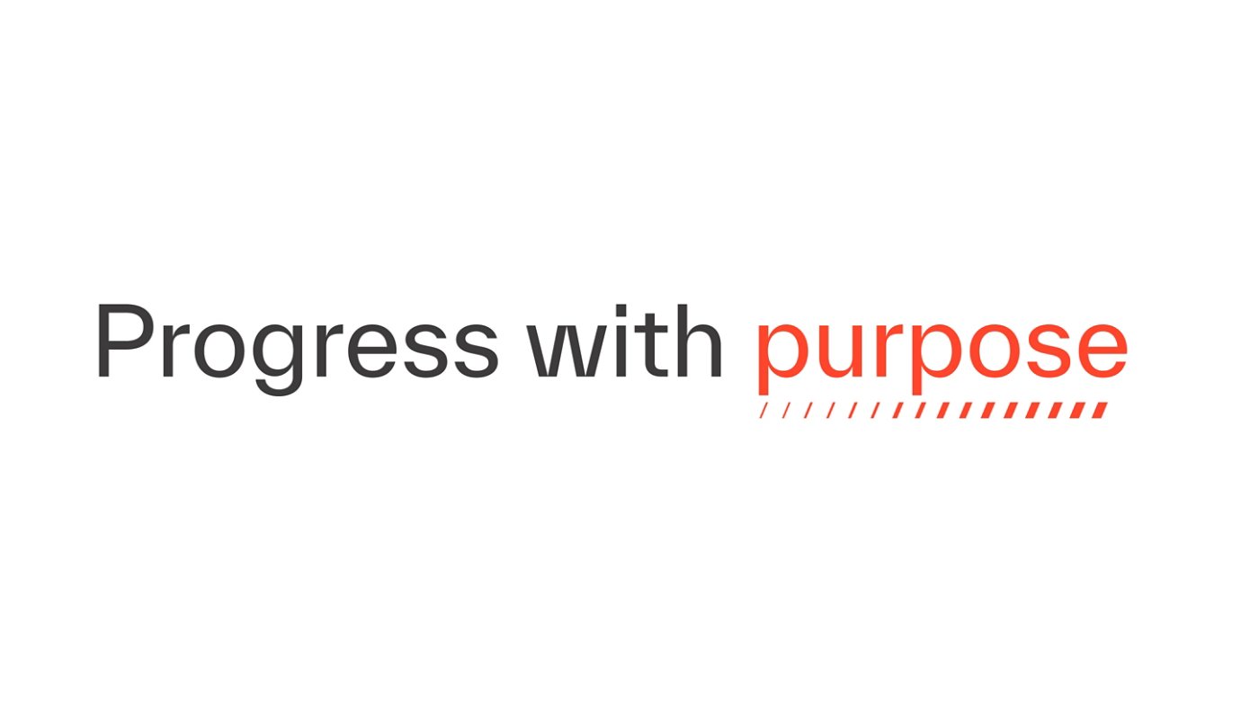 Progress with purpose wordmark