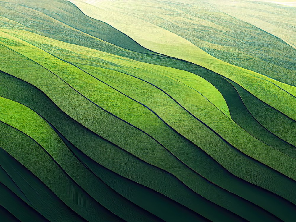 Abstract organic green lines as wallpaper background illustration and ecology concept