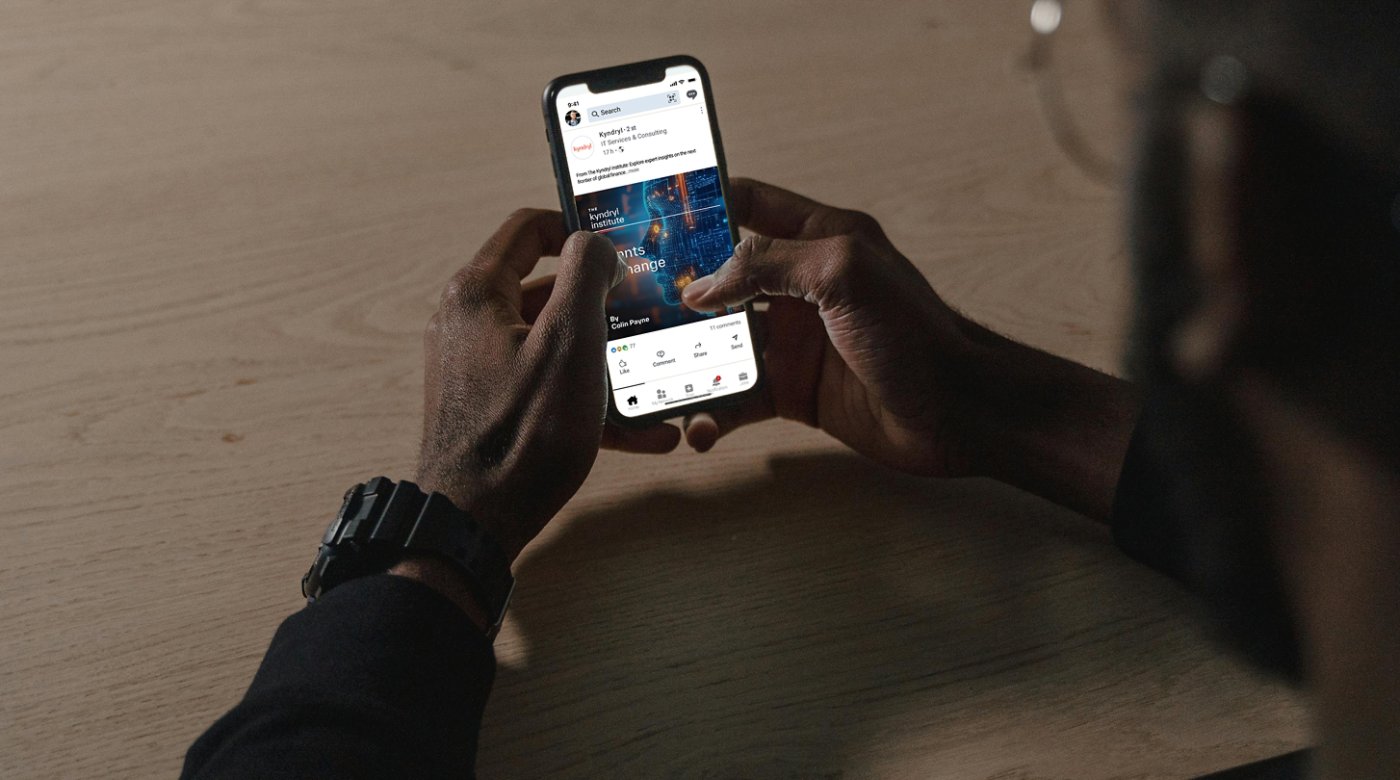 linkein page on mobile