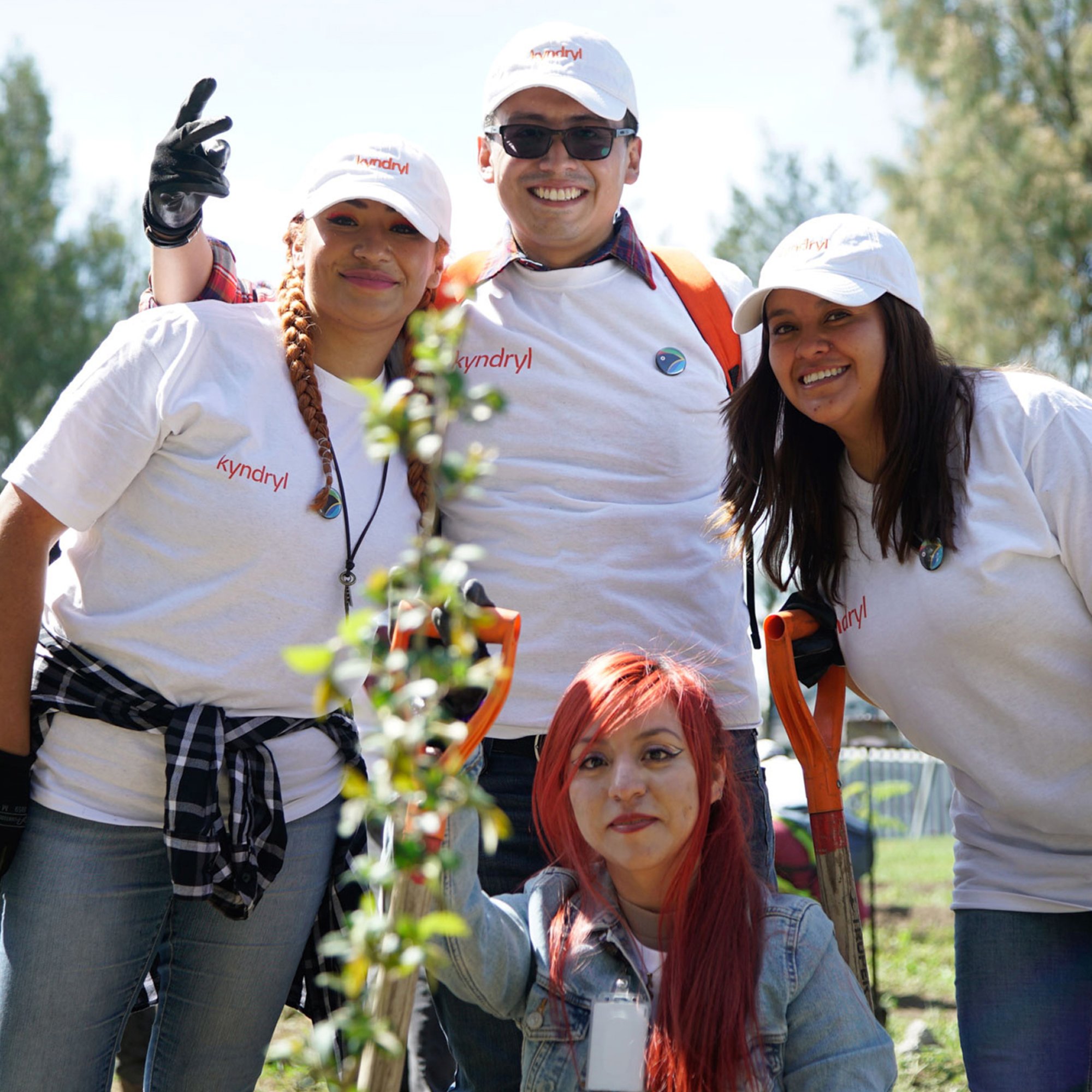 Sponsorship One Tree Planted volunteers planting sapling