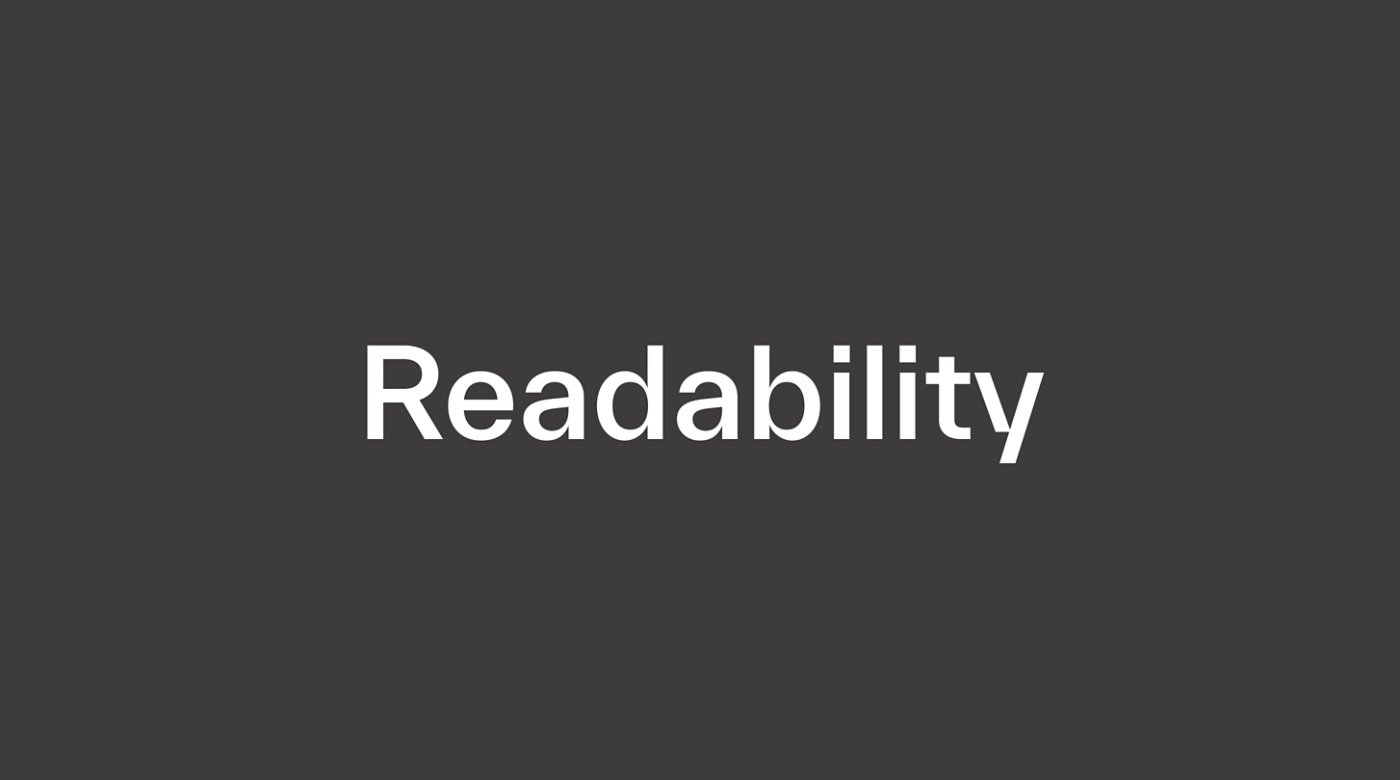 Support readability example