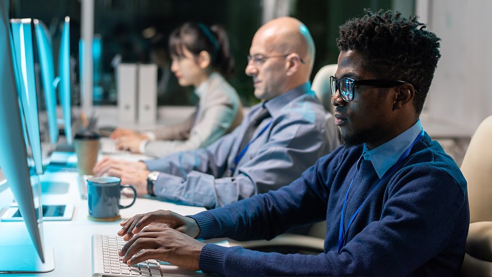 three programmers in a row