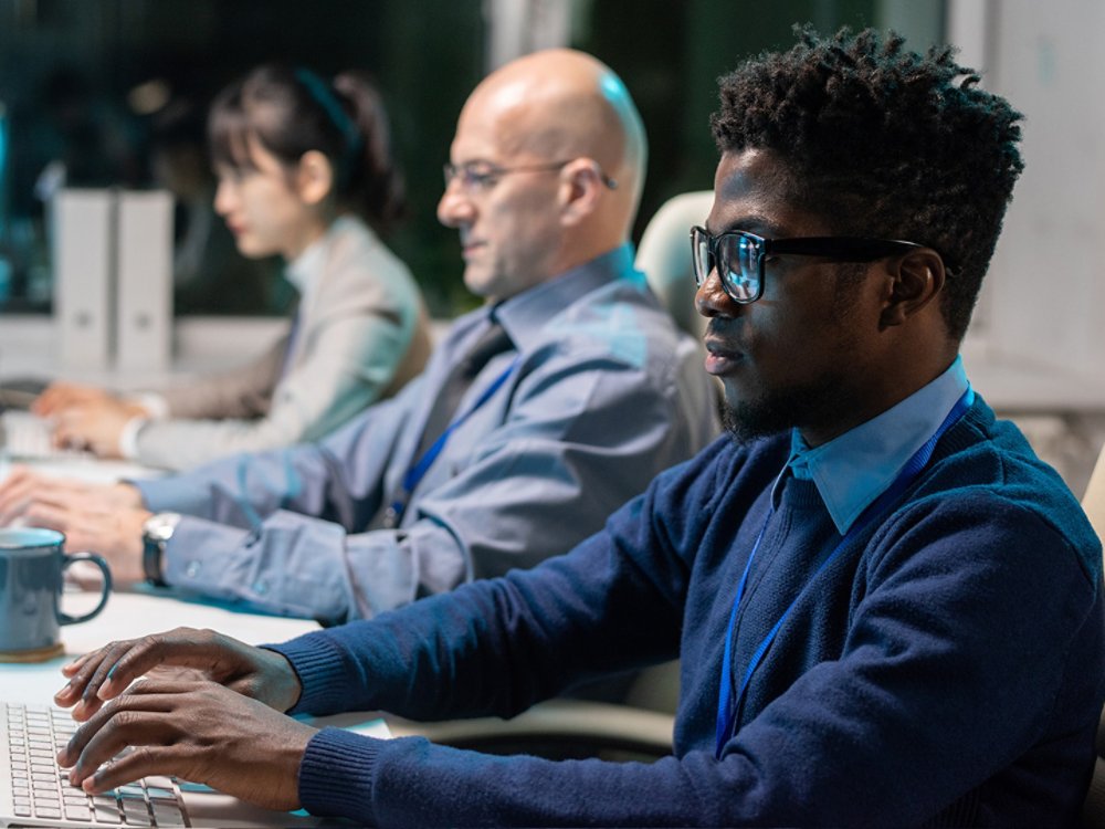 three programmers in a row