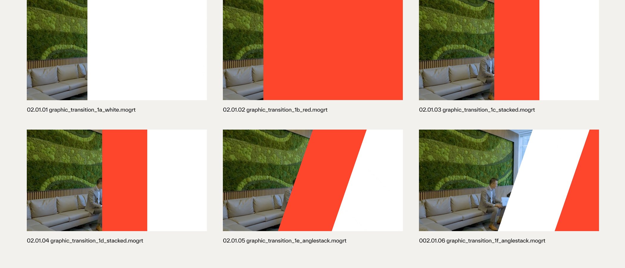 Transition options example 1