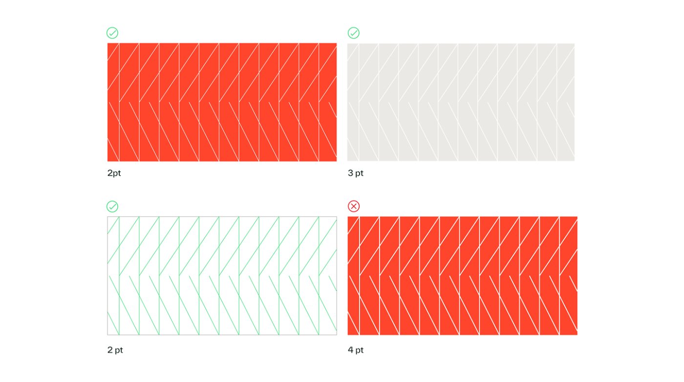Trellis stroke size usage