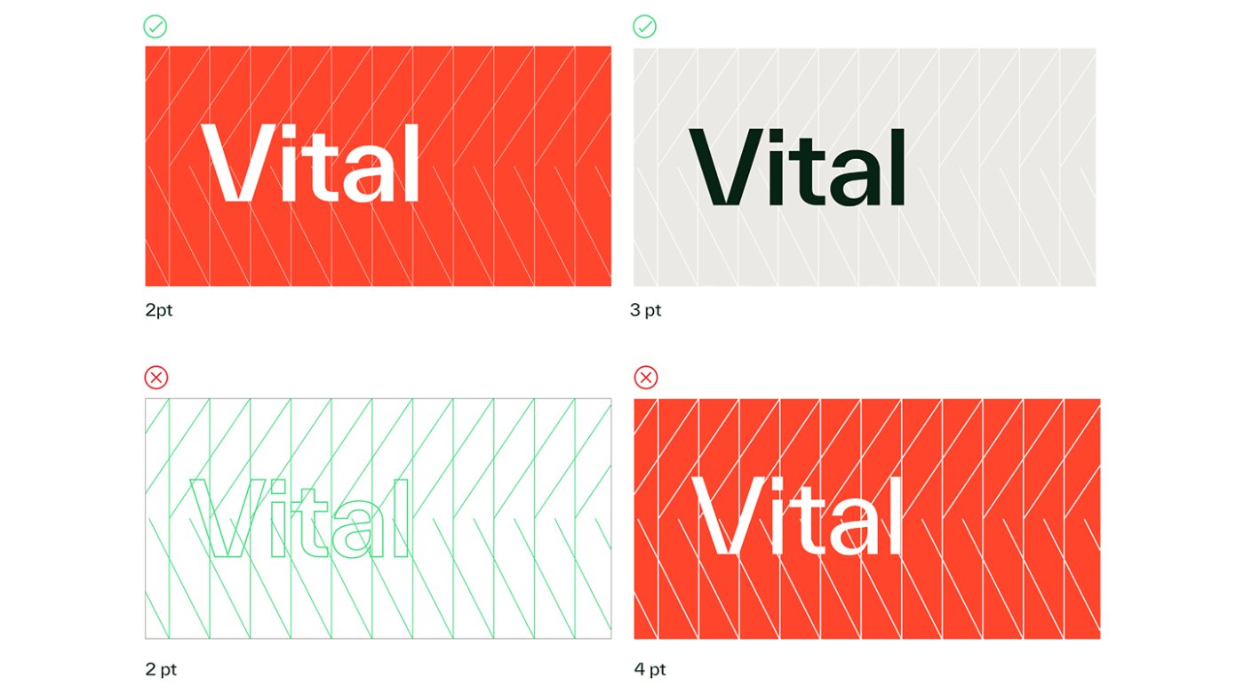 Trellis with typography usage