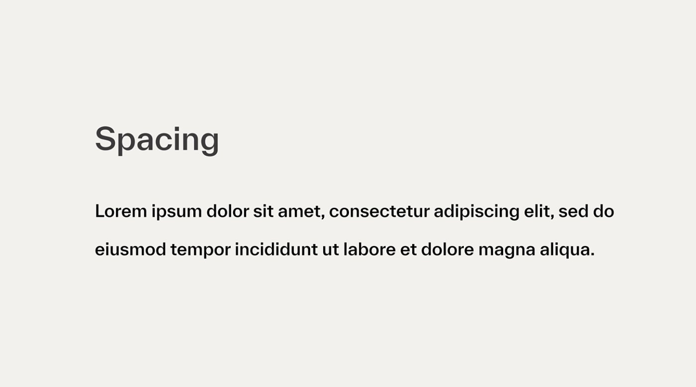 Use generous margins example