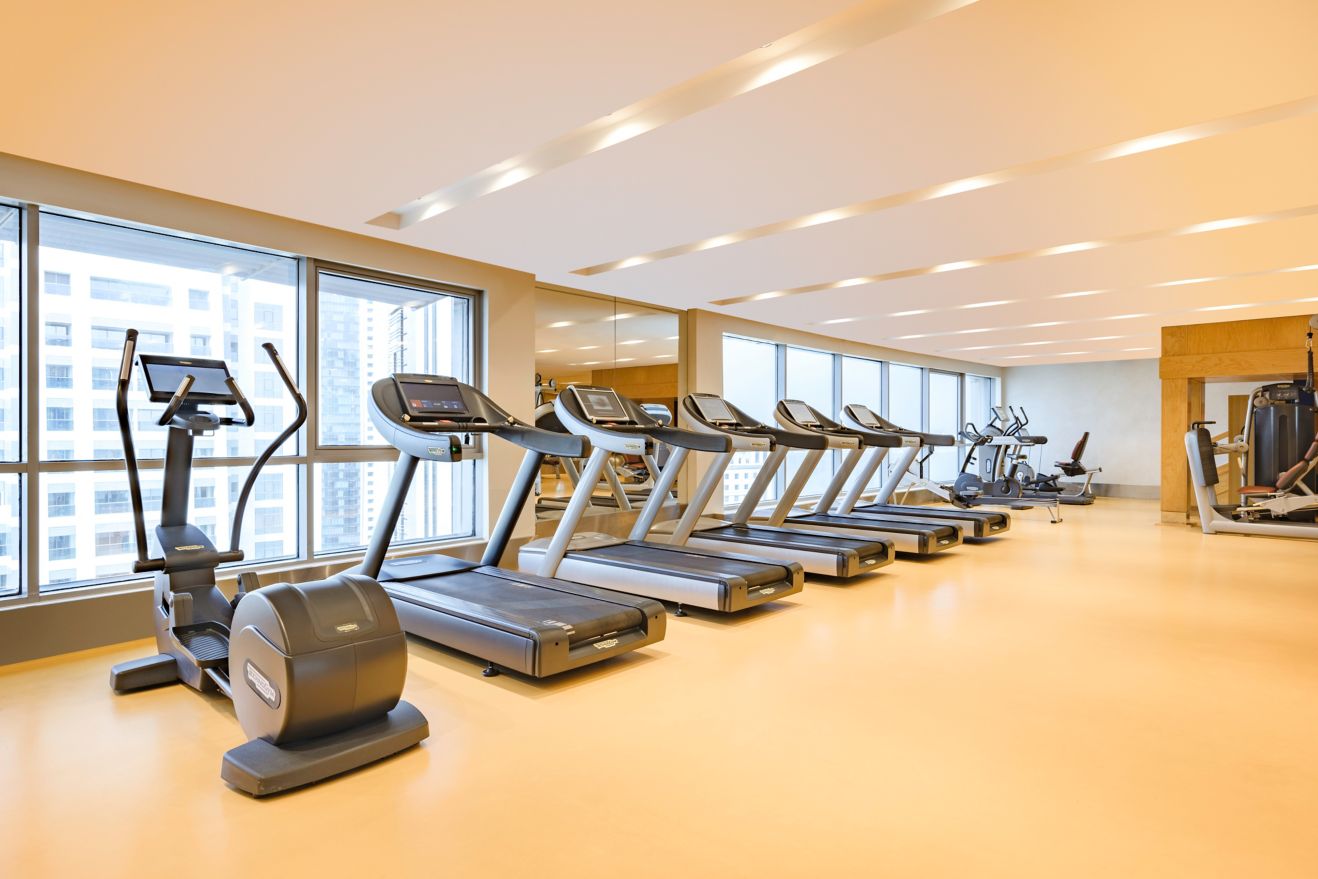 Our hotel gym offers cardio equipment and strength