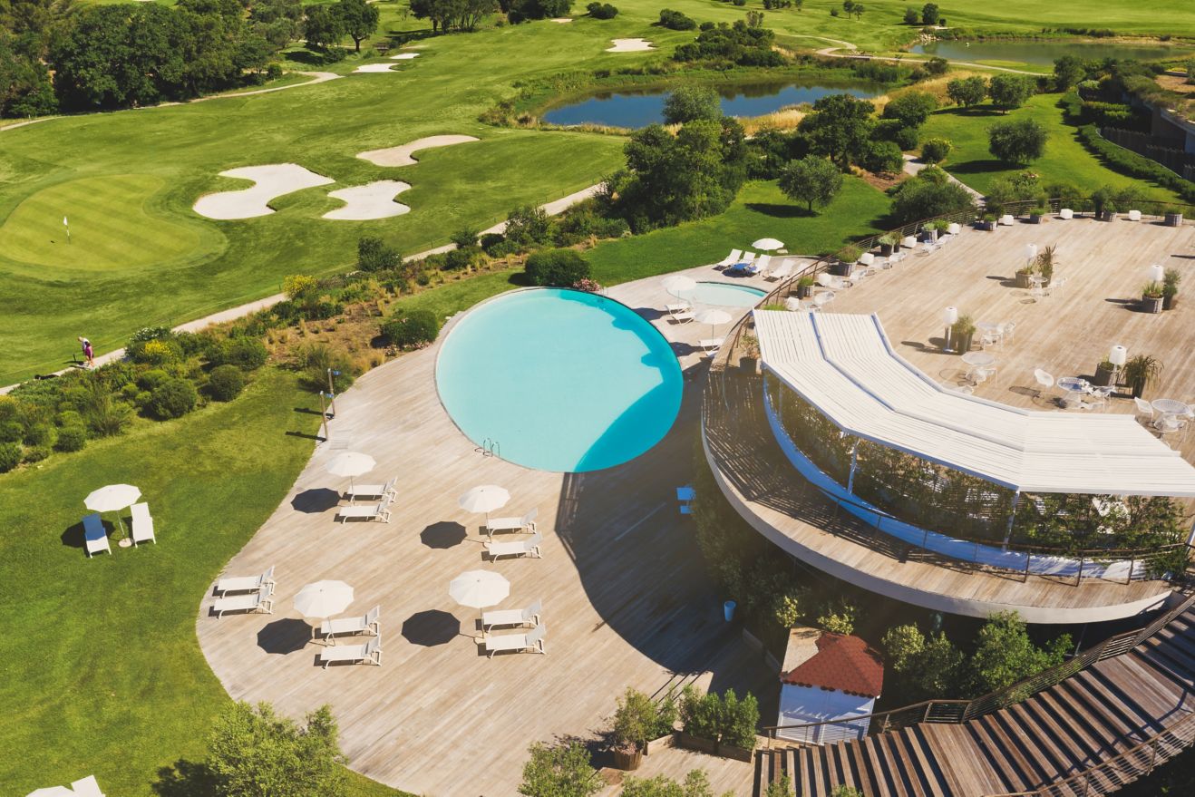 Terrace, Pool and Golf Panorama  