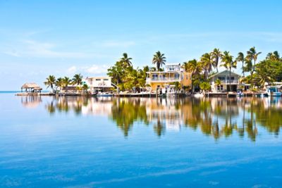 Key West skyline near the ocean