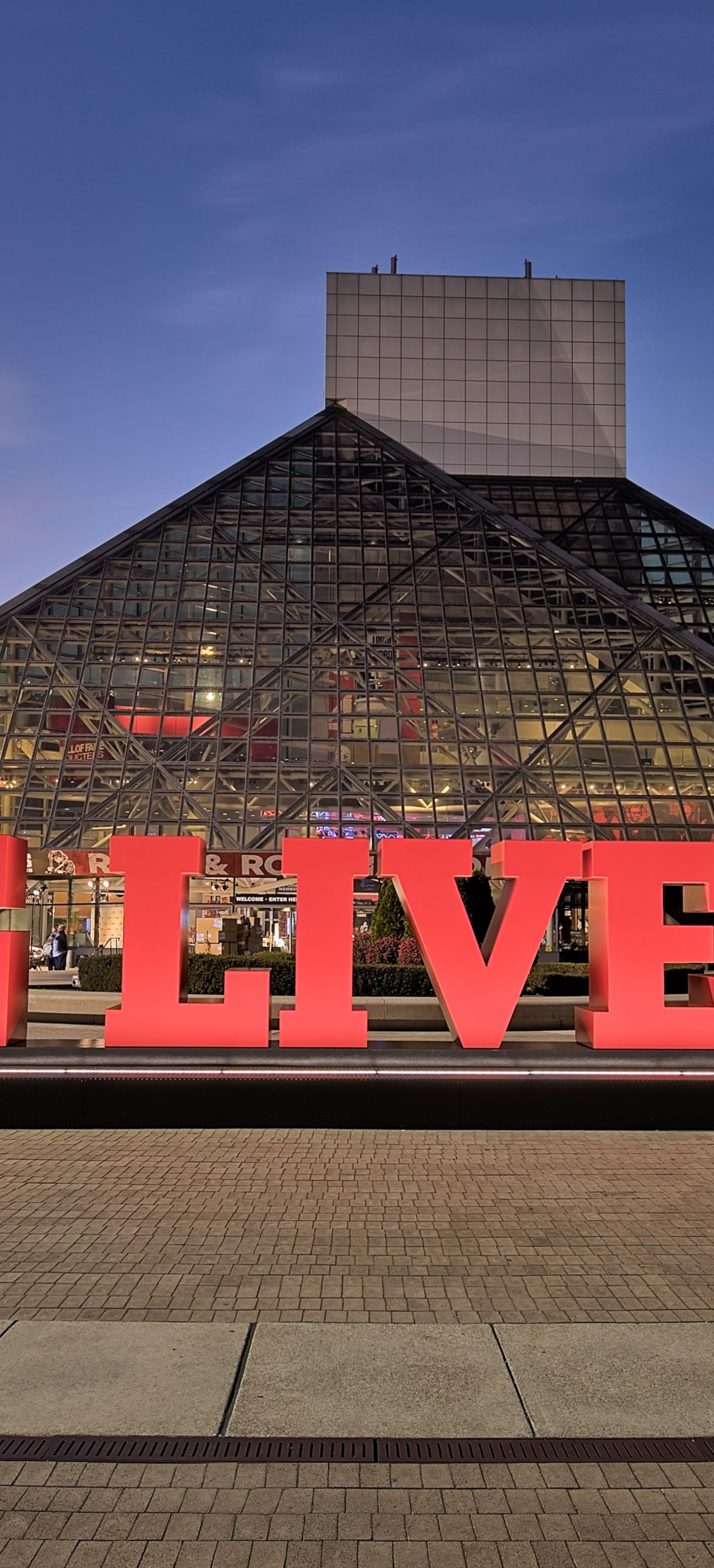 exterior of rock and roll hall of fame