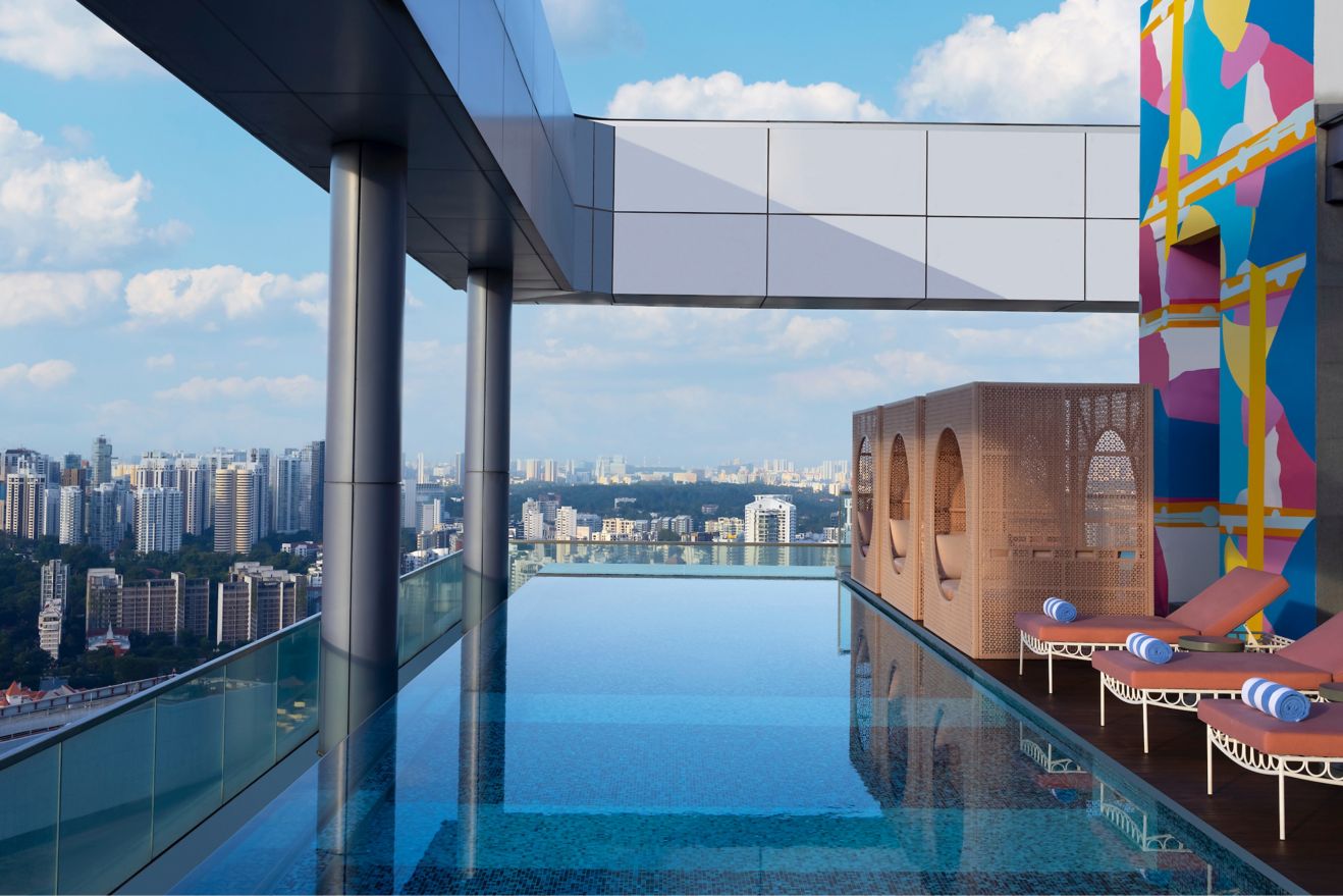 新加坡万怡酒店无边泳池