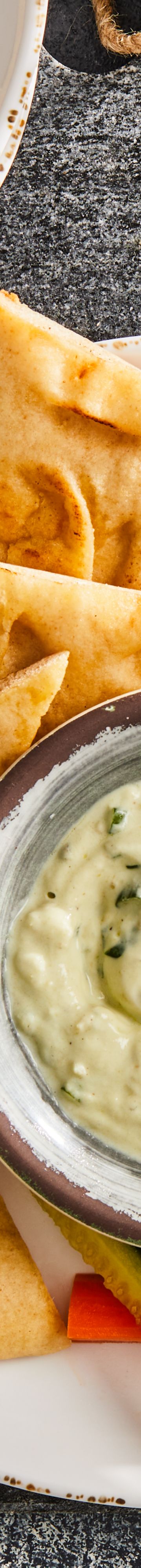 Avocado lemon yogurt dip