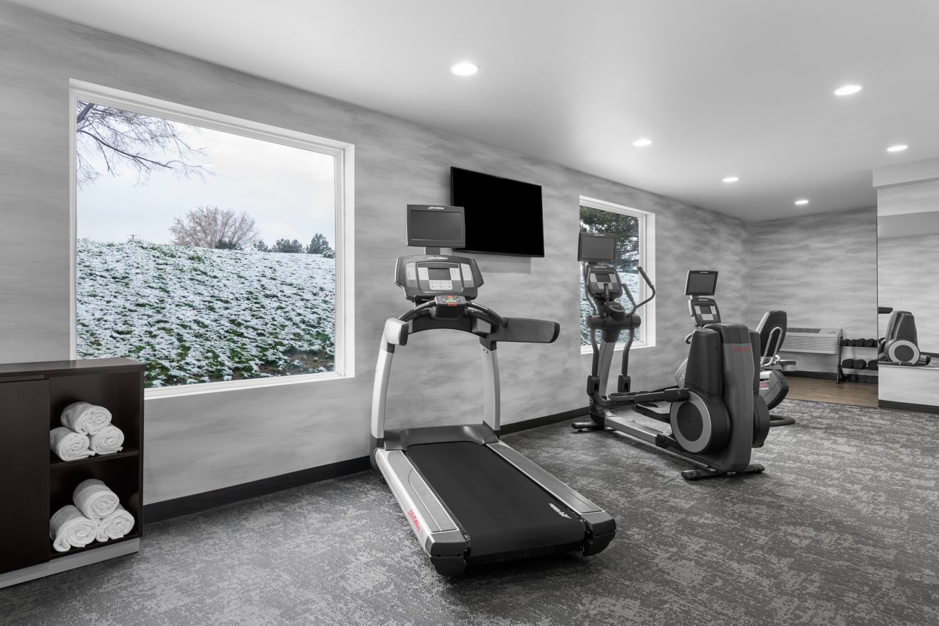 Stay in shape in our fitness center.